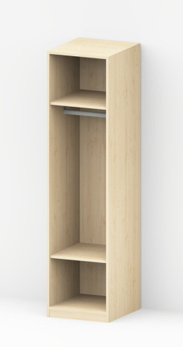 Preview: Kleiderschrank - 1 Tür - (40/50/60cm x 200cm x 58cm)